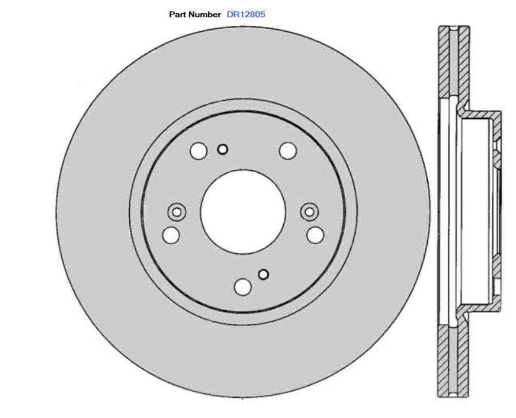 Protex DR12805 Ultra Standard Brake Rotors (282 mm)